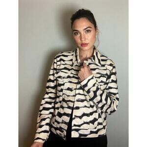 Dries Van Noten Len Lye Collab Denim Dyed Jacket Shibori ~ Sz Mens L Womens XL